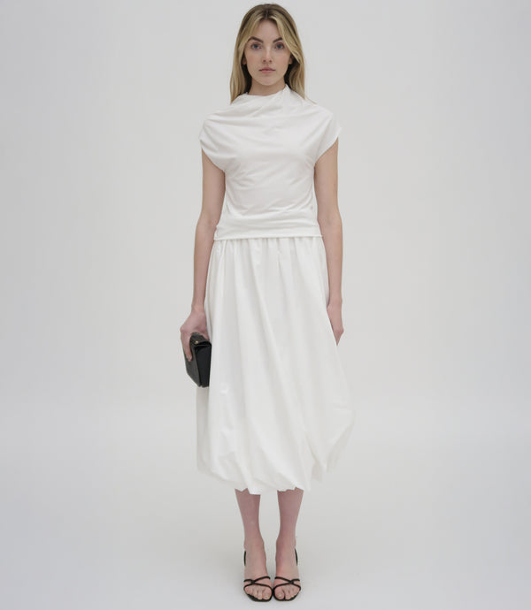 Rosetta Getty TWIST HEM SKIRT