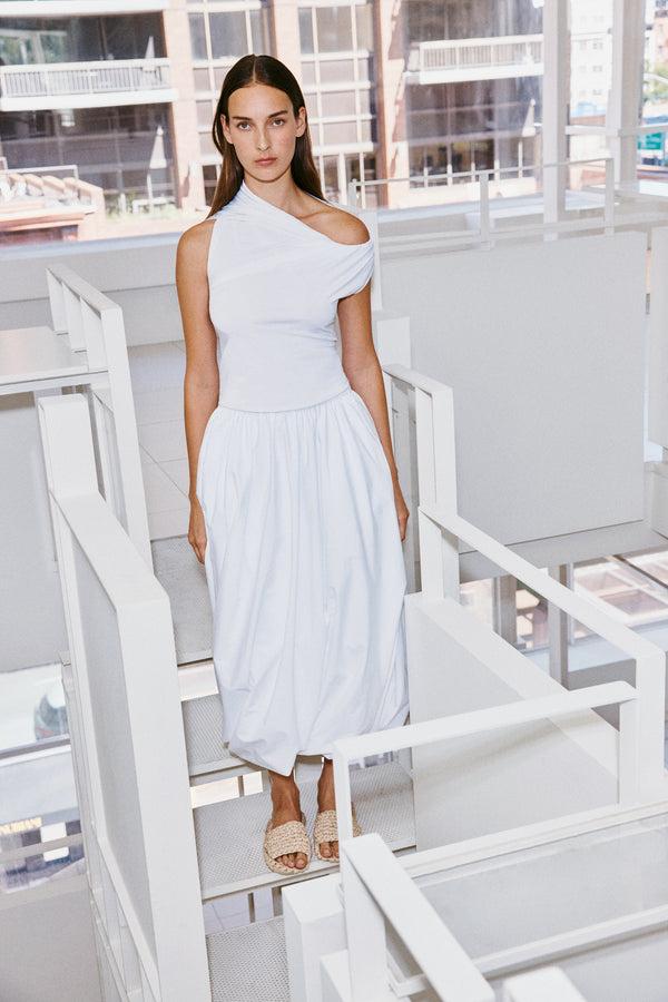 Rosetta Getty TWIST NECK TOP