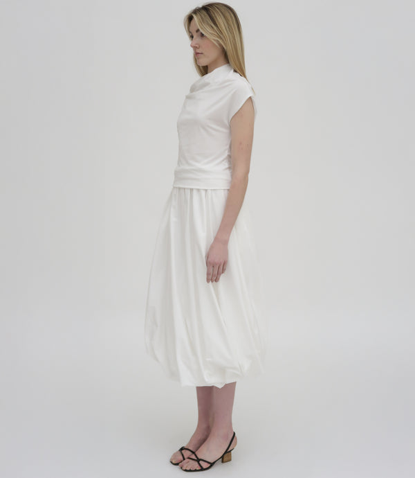 Rosetta Getty TWIST NECK TOP