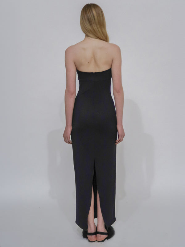 Rosetta Getty TWIST STRAPLESS DRESS