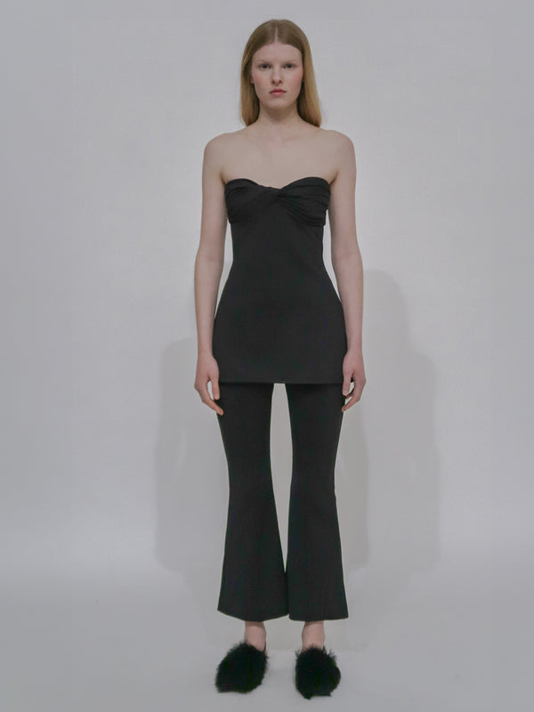 Rosetta Getty TWIST STRAPLESS TOP