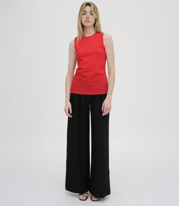 rosetta getty Wide Leg Pleat Front Pant