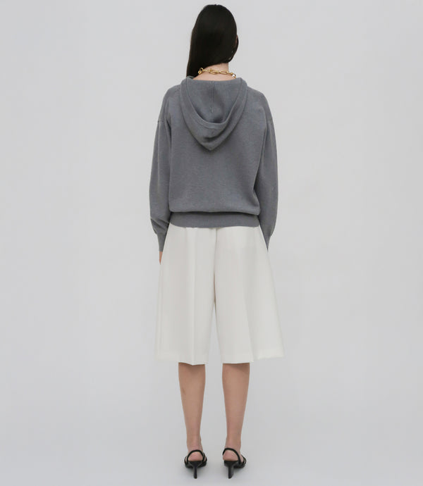 Rosetta Getty WIDE PLEAT FRONT SHORTS - TECH CADY