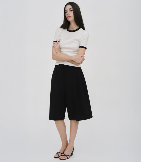 rosetta getty WIDE PLEAT FRONT SHORTS - TECH CADY