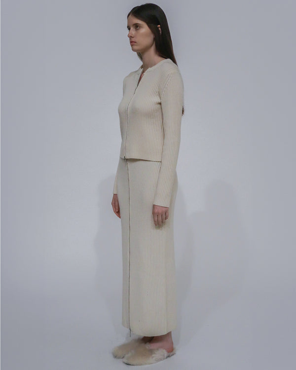 Rosetta Getty ZIP UP CARDIGAN