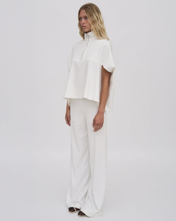 Rosetta Getty ZIP UP COCOON CAFTAN TOP - SOLID