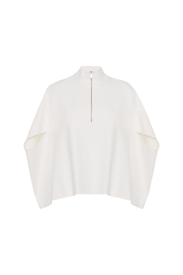 Rosetta Getty ZIP UP COCOON CAFTAN TOP - SOLID