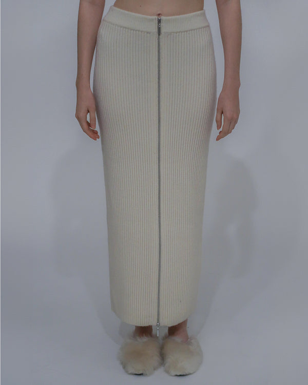 Rosetta Getty ZIP UP MAXI SKIRT