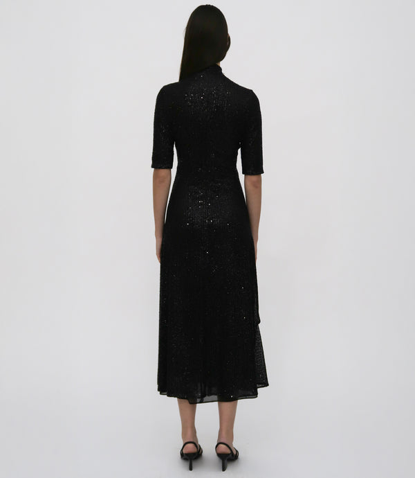 Rosetta Getty ZIP UP MIDI TURTLENECK DRESS