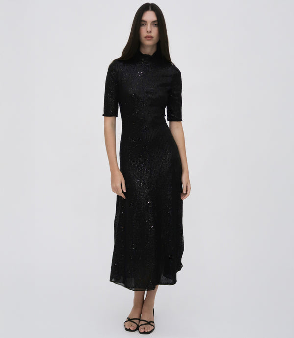 rosetta getty ZIP UP MIDI TURTLENECK DRESS