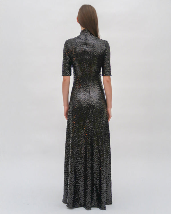 Rosetta Getty ZIP UP TURTLENECK GOWN