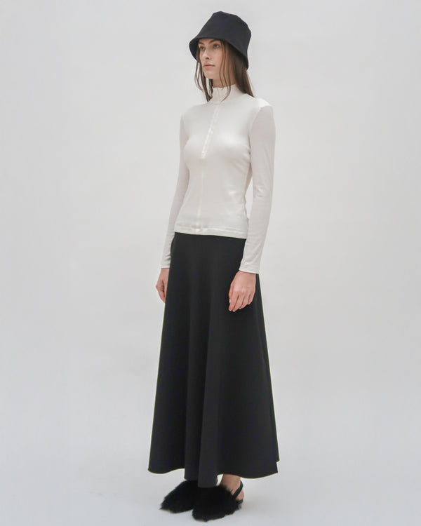 Rosetta Getty ZIP UP TURTLENECK TOP