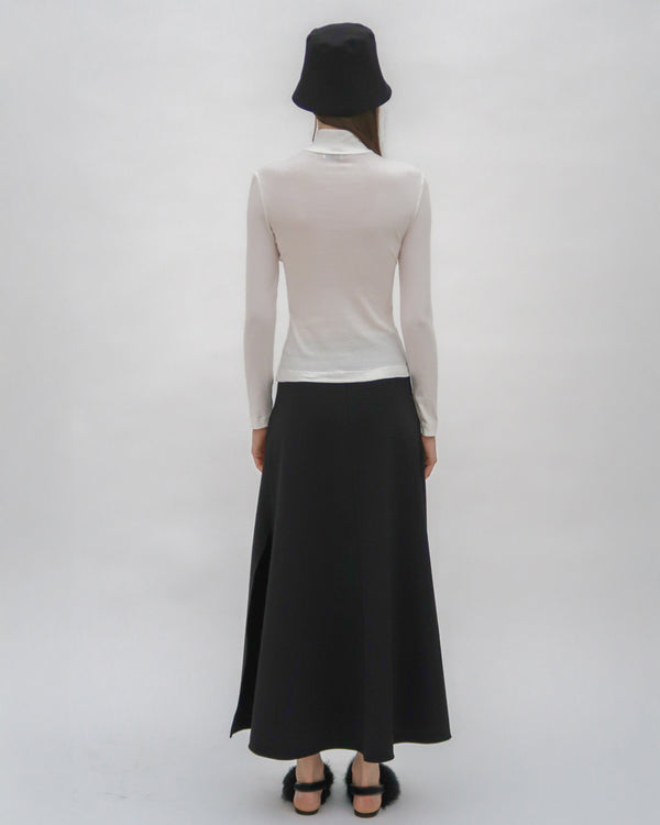 Rosetta Getty ZIP UP TURTLENECK TOP