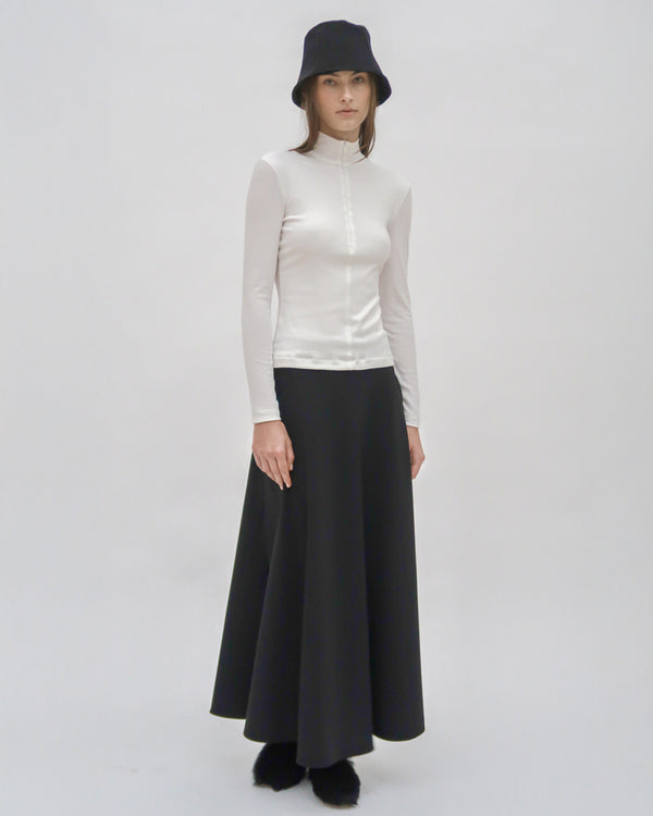 rosetta getty ZIP UP TURTLENECK TOP