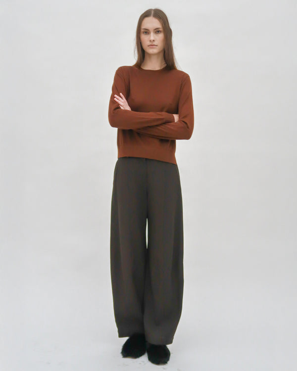 Rosetta Getty STRAIGHT TAPER TAB PANT - VISCOSE TWILL