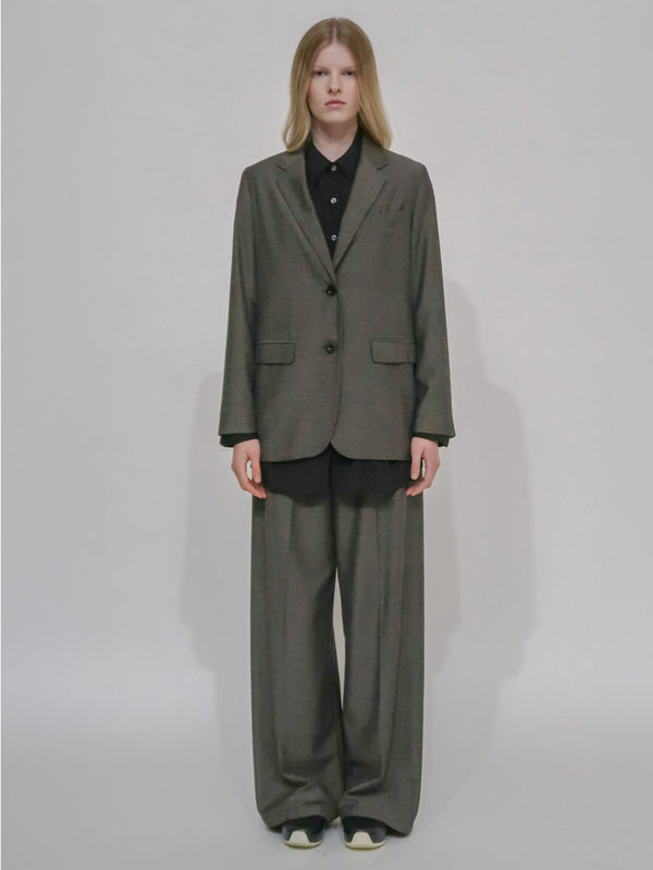 Rosetta Getty TAILORED BLAZER - LIGHTWEIGHT CANVAS SUITING