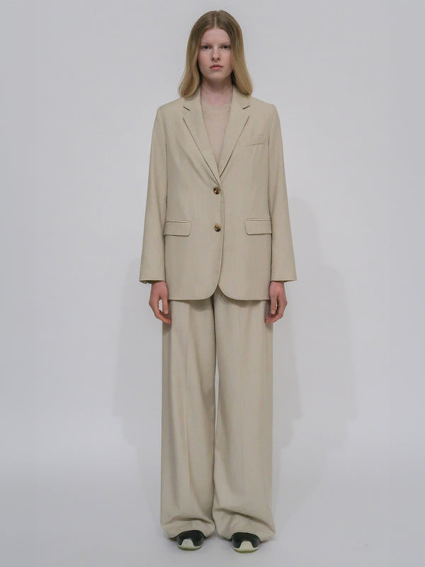 Rosetta Getty TAILORED BLAZER - LIGHTWEIGHT CANVAS SUITING