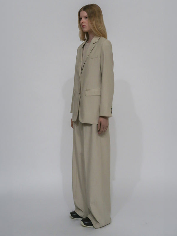 Rosetta Getty TAILORED BLAZER - LIGHTWEIGHT CANVAS SUITING
