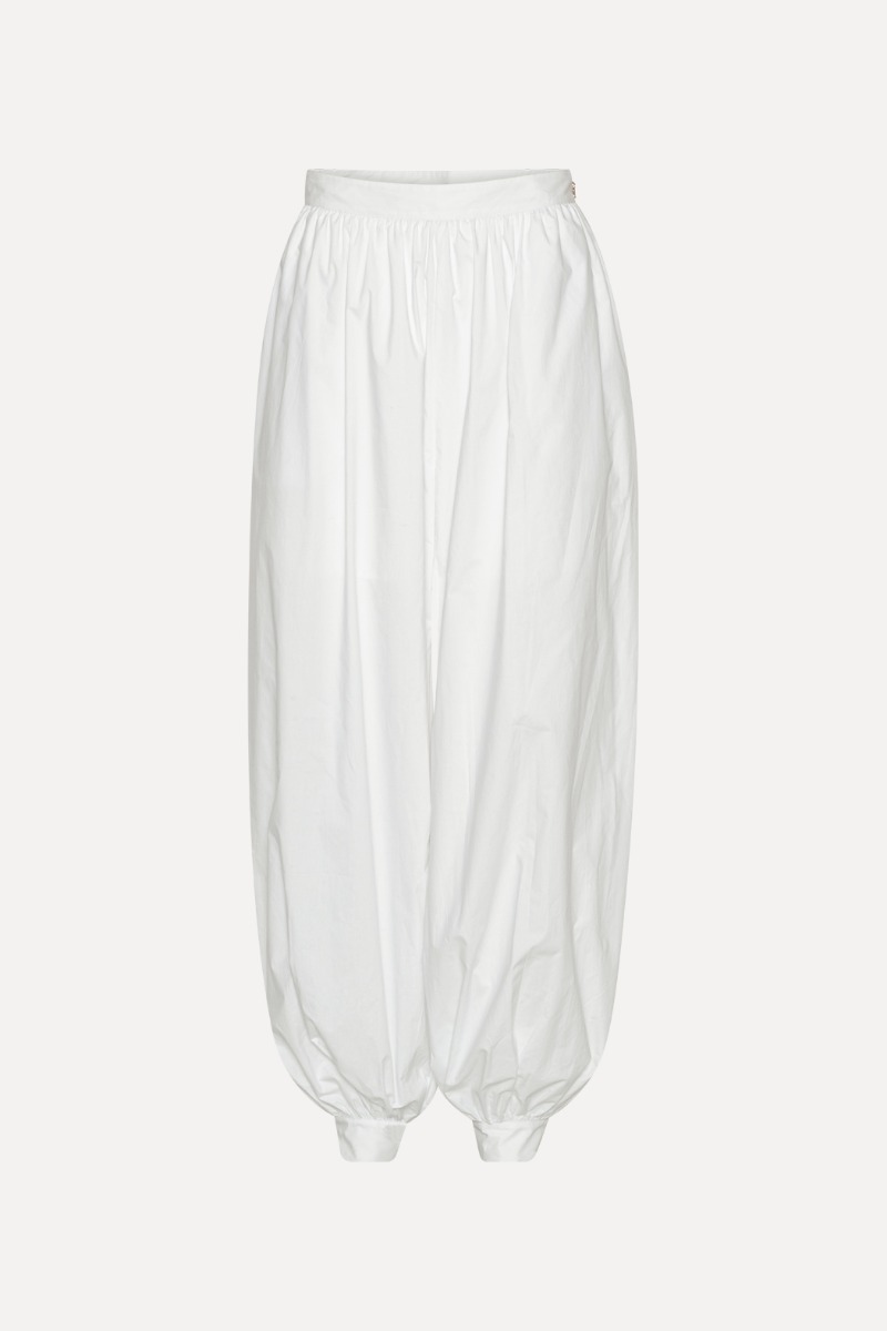 rotate birger christensen Balloon Pleated Pants Bright White