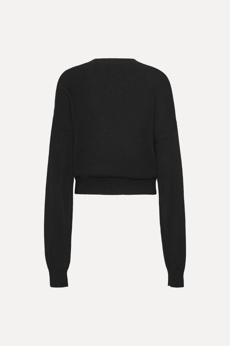 Rotate Birger Christensen Basic Crewneck Sweater Black