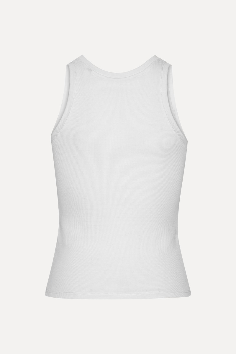 Rotate Birger Christensen Basic Tank Top Bright White