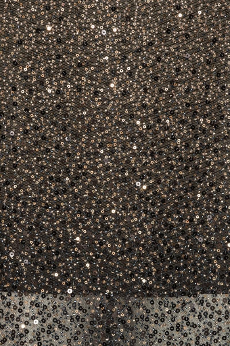 Rotate Birger Christensen Beaded Midi Tube Dress Brown