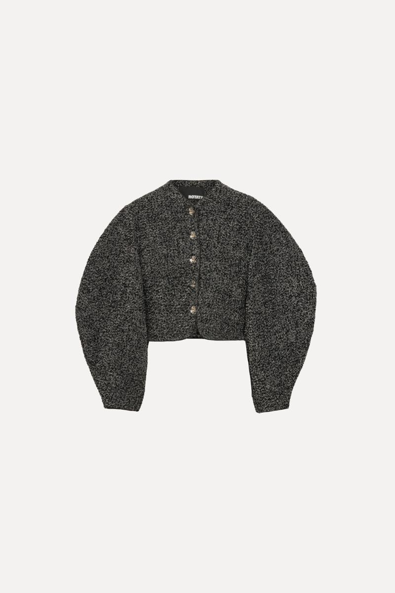Rotate Birger Christensen Boucle Short Jacket Dark Grey
