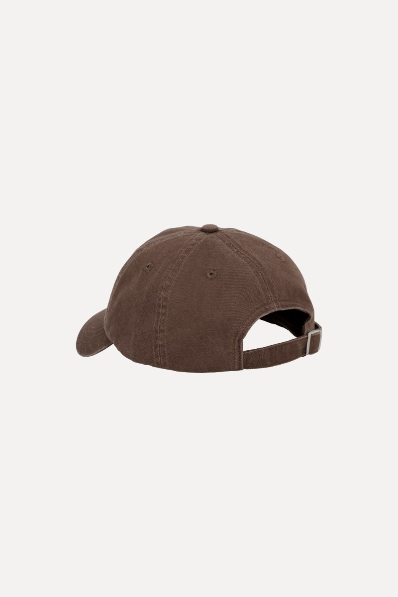 Rotate Birger Christensen Canvas Logo Cap Dark Brown