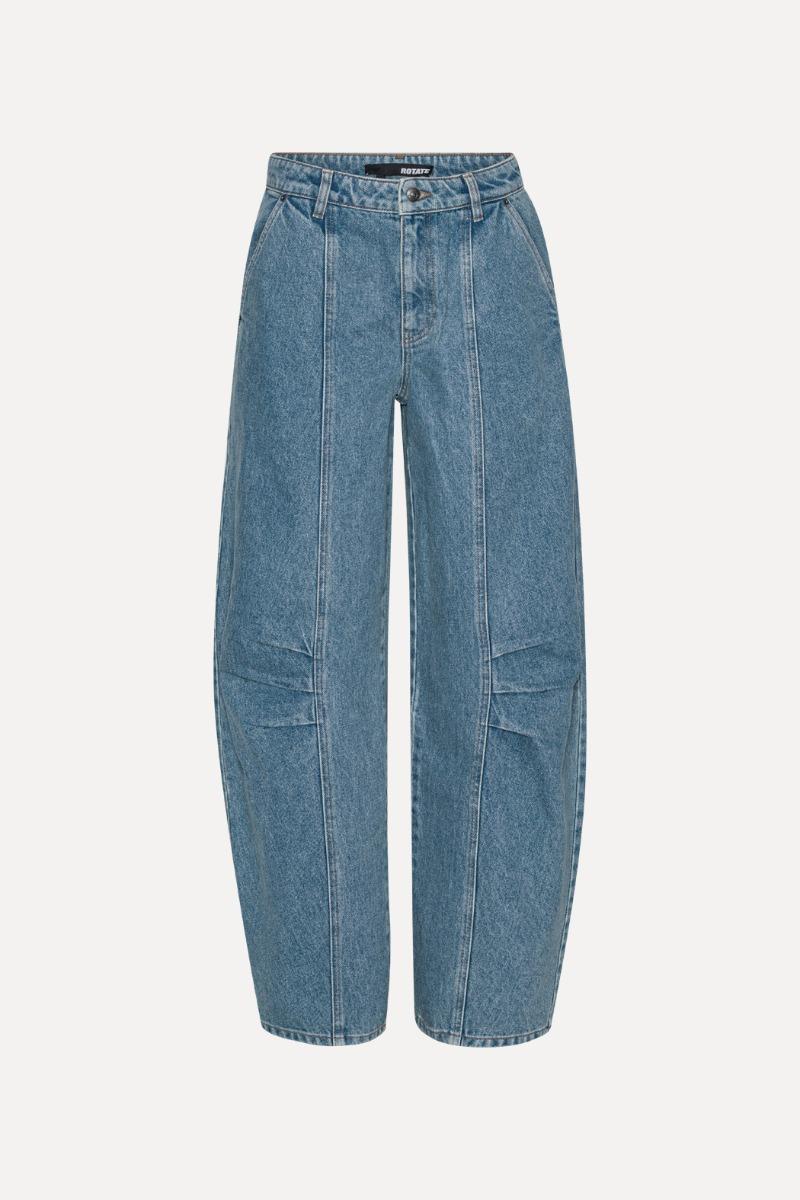 Rotate Birger Christensen Cargo Denim Pants Vintage Blue