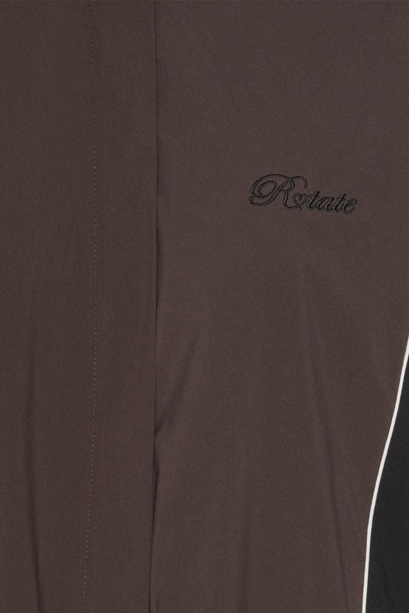 Rotate Birger Christensen Crispy Woven Jacket Dark Brown