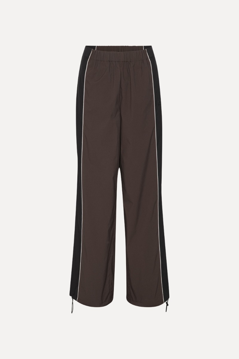 rotate birger christensen Crispy Woven Pants Dark Brown