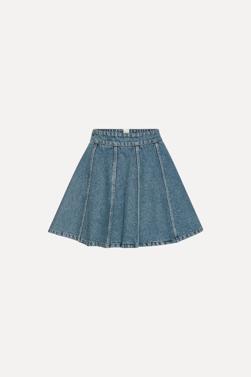 Rotate Birger Christensen Denim Mini Skirt Vintage Blue