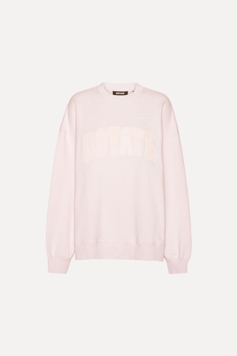 Rotate Birger Christensen Heavy Crewneck Sweat Light Pink