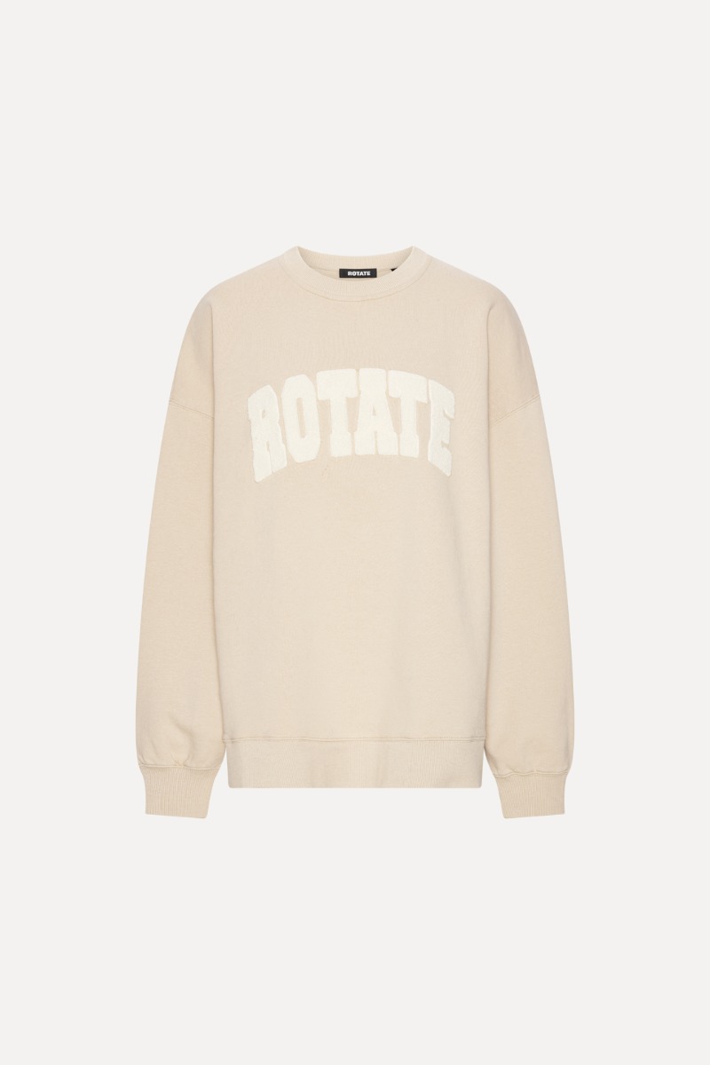 rotate birger christensen Heavy Sweat Crewneck Beige