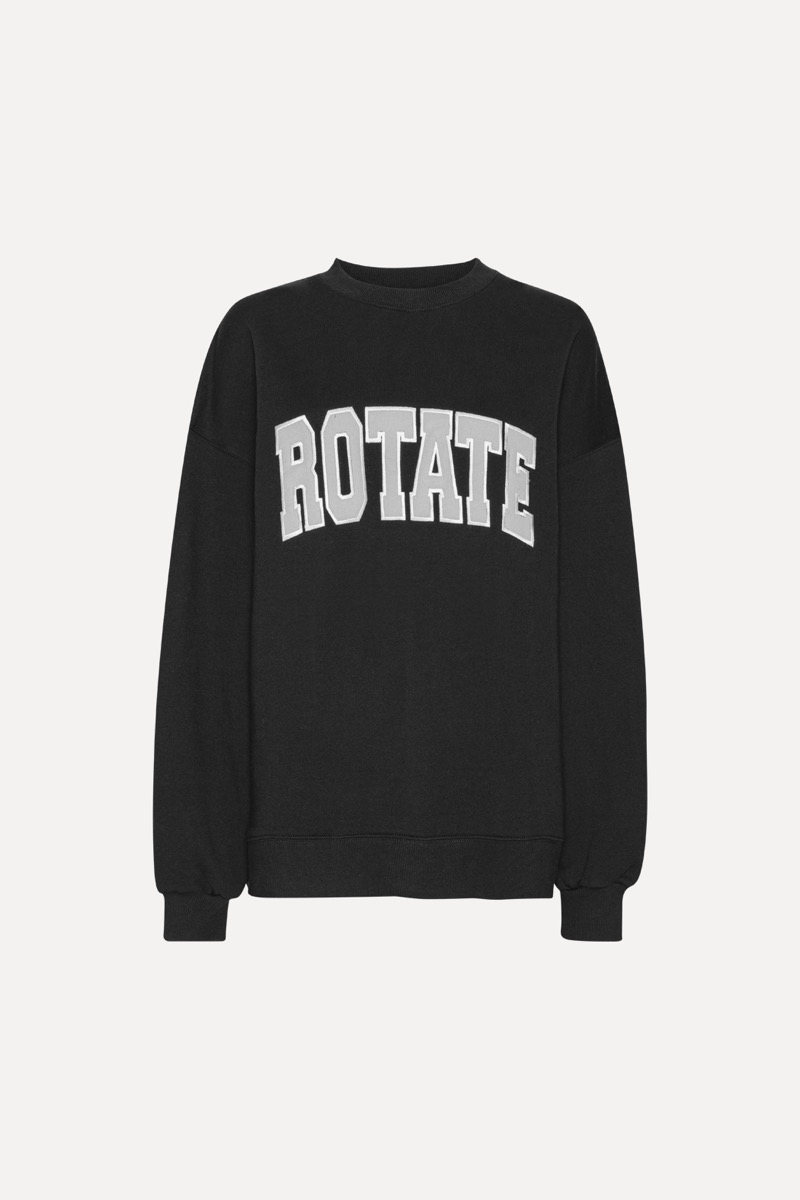 Rotate Birger Christensen Heavy Sweat Crewneck Black