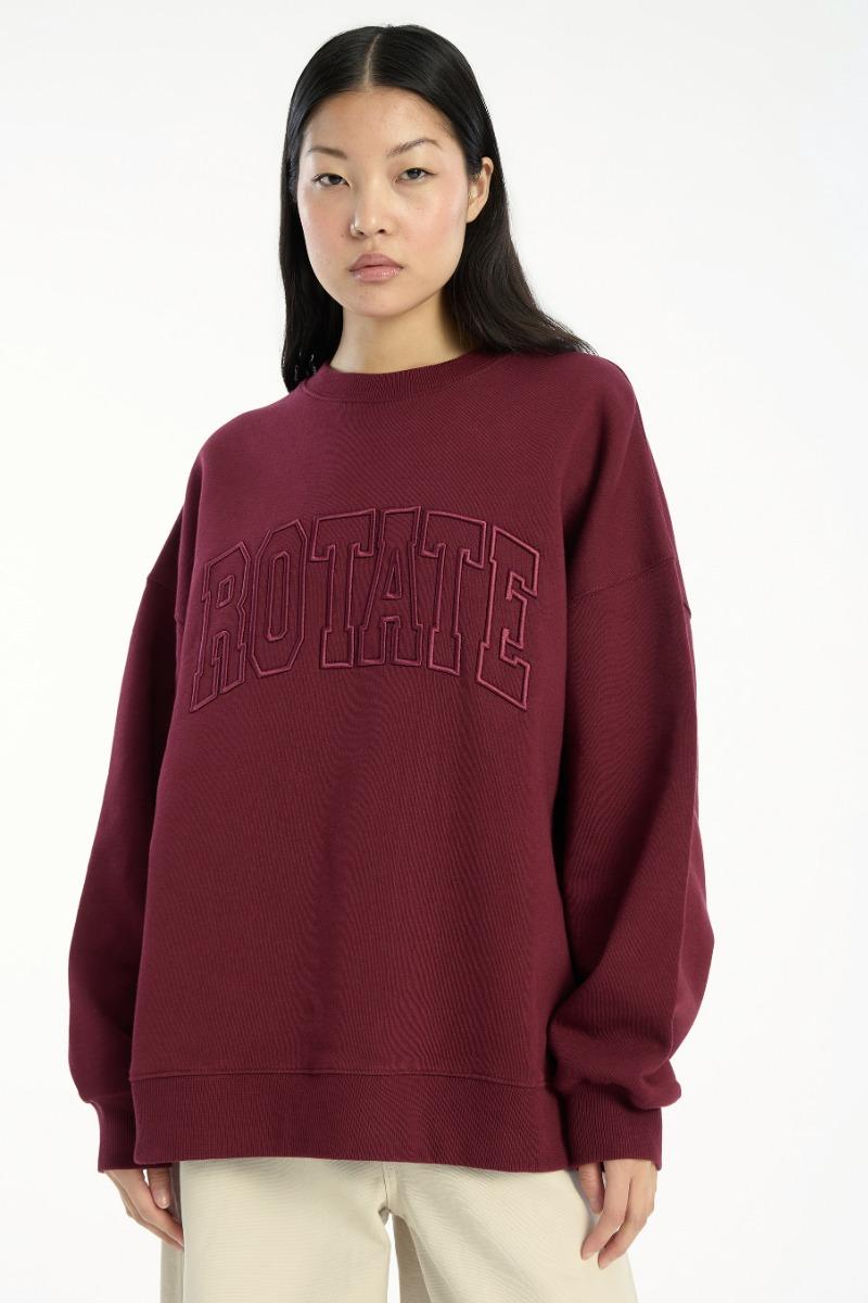 Rotate Birger Christensen Heavy Sweat Crewneck Bordeaux