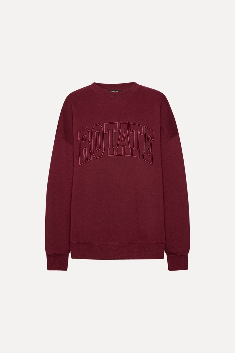 Rotate Birger Christensen Heavy Sweat Crewneck Bordeaux