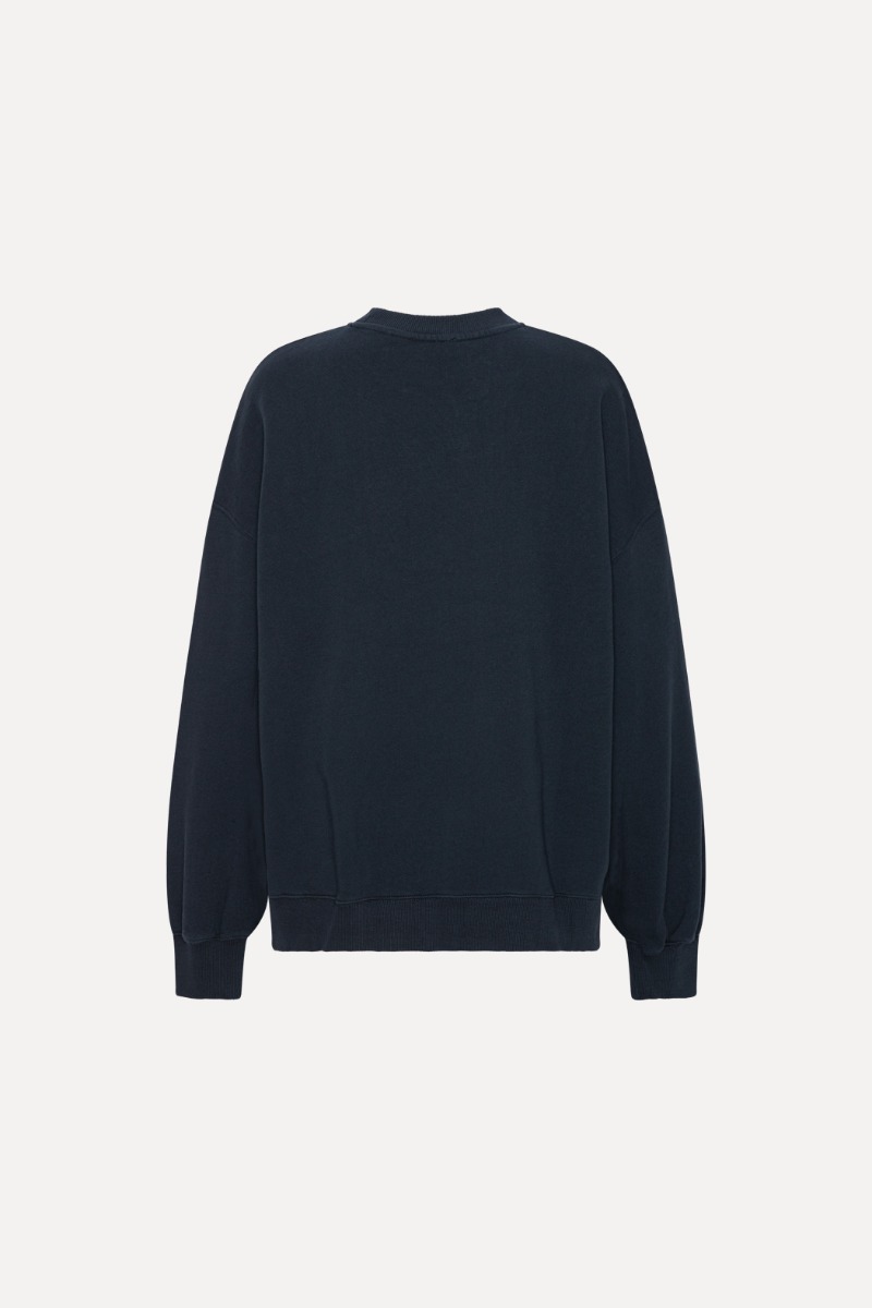 Rotate Birger Christensen Heavy Sweat Crewneck Dark Blue