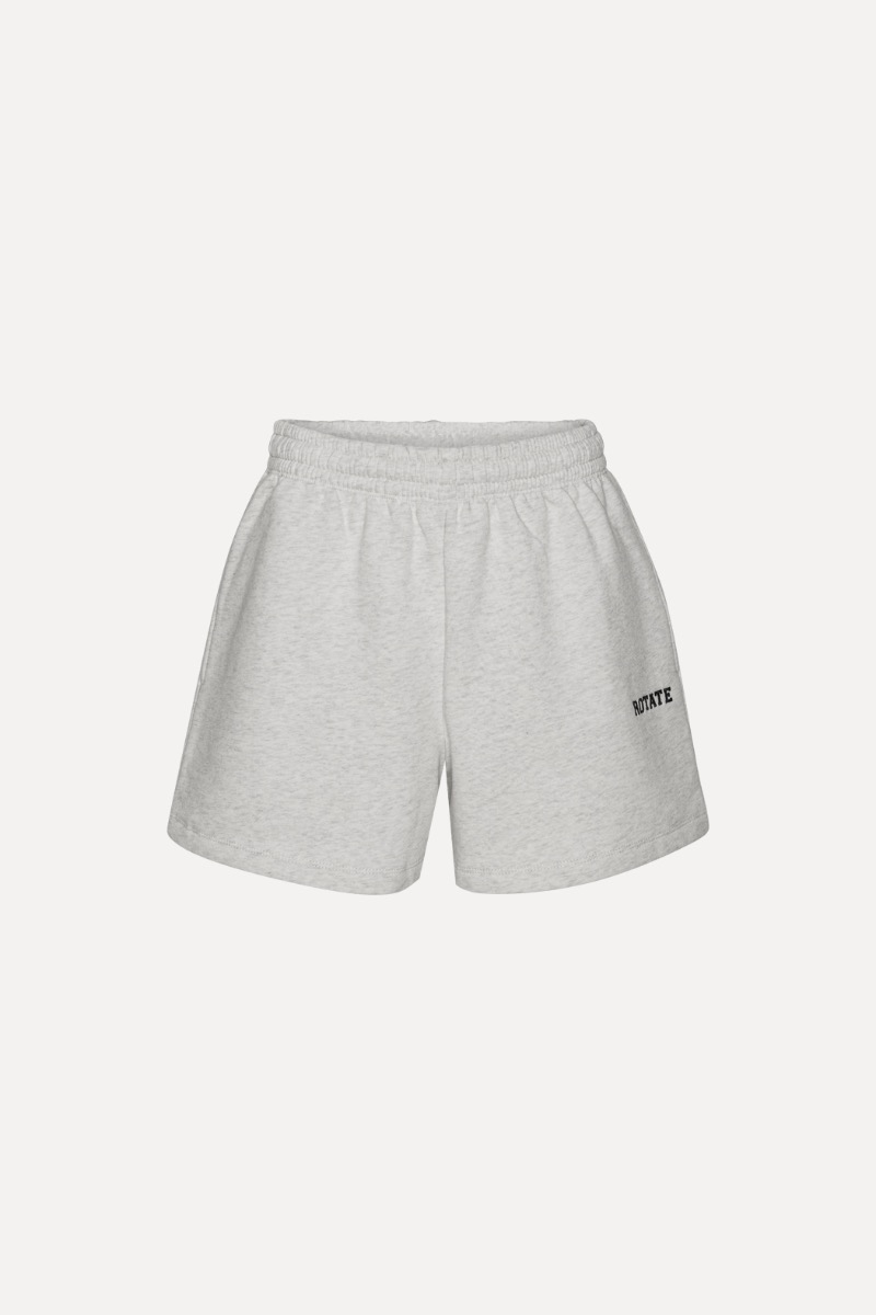Rotate Birger Christensen Heavy Sweat Shorts White Melange