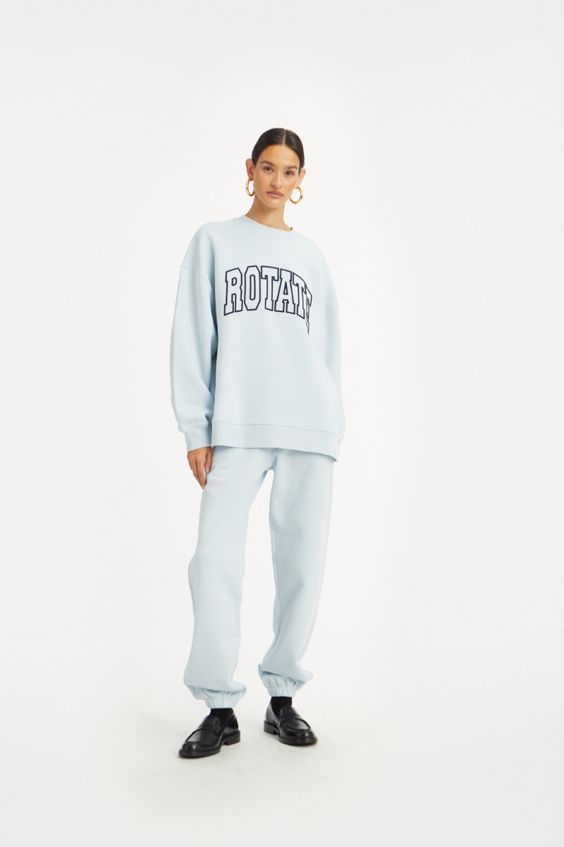 rotate birger christensen Heavy Sweatpants Light Blue