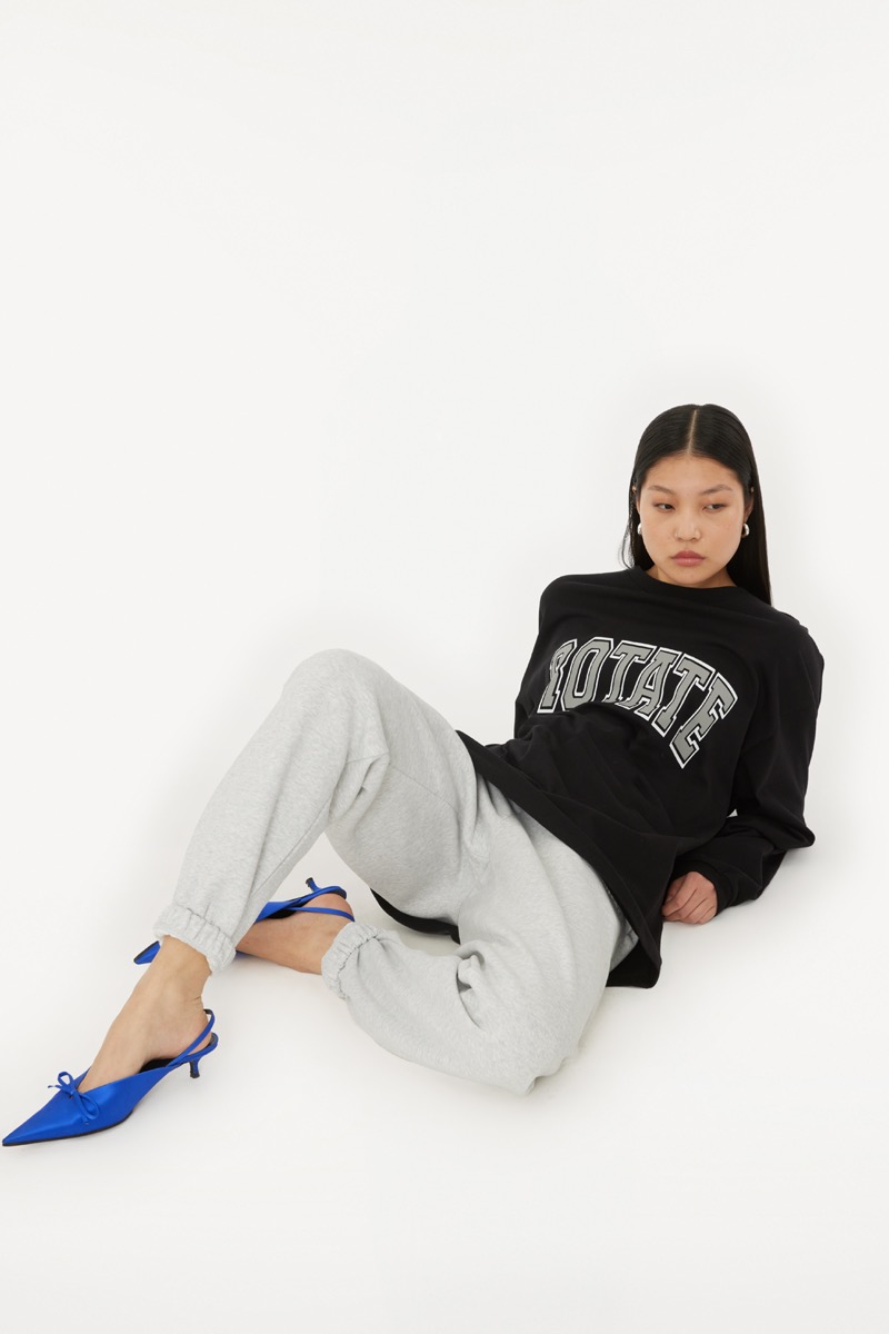 Rotate Birger Christensen Heavy Sweatpants Light Grey