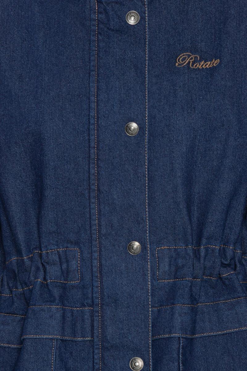 Rotate Birger Christensen Heavy Woven Jacket Dark Blue