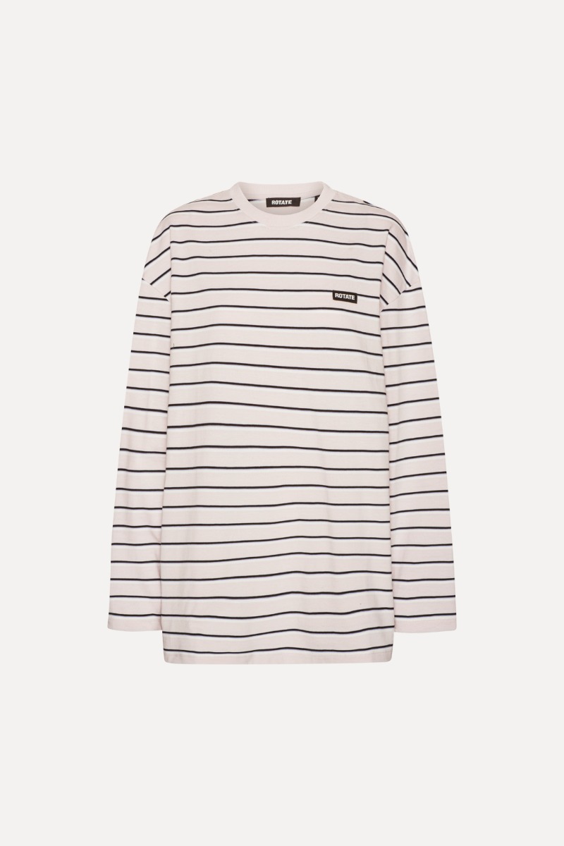 Rotate Birger Christensen Jersey Ls T-shirt Light Pink