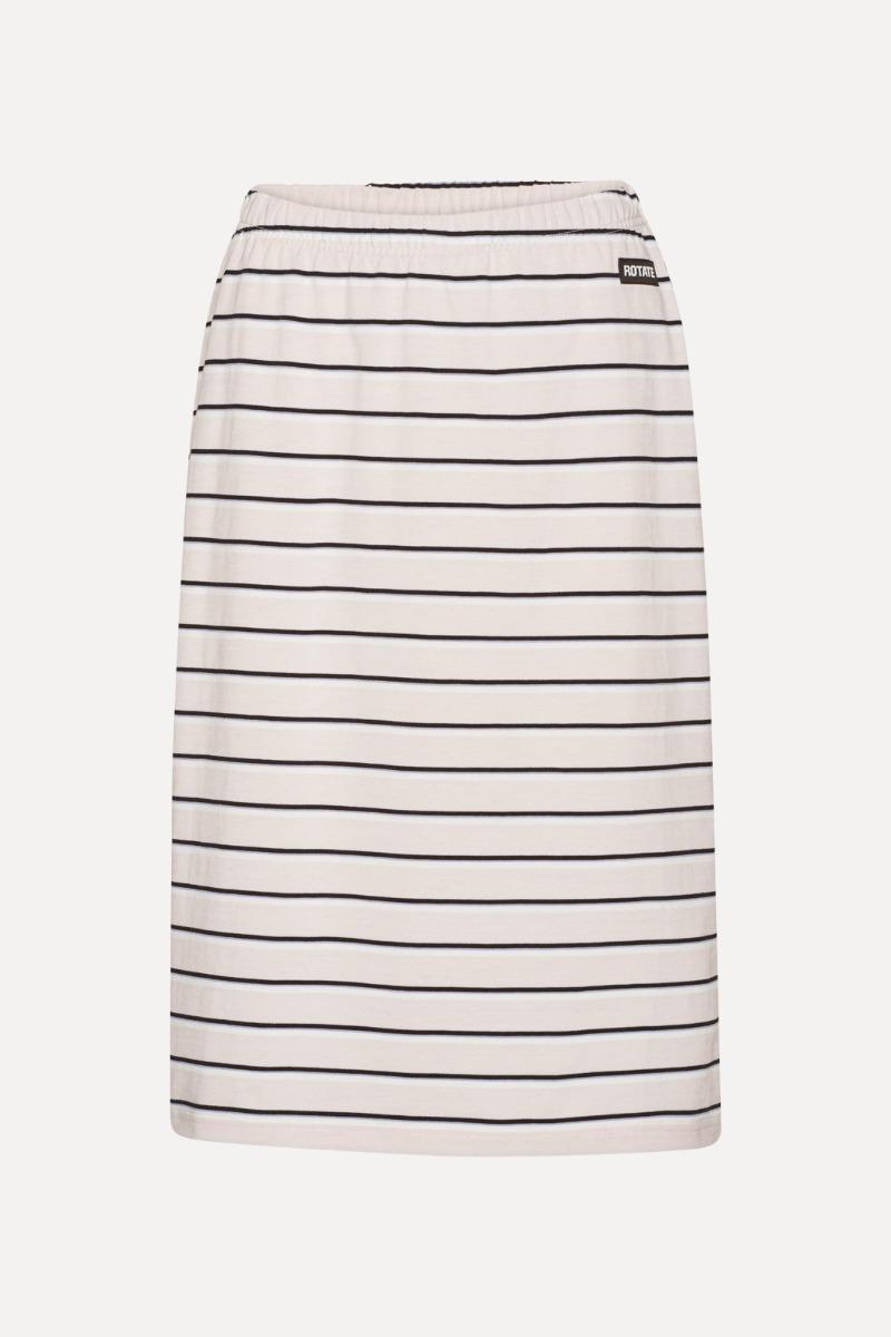 Rotate Birger Christensen Jersey Midi Skirt Light Pink