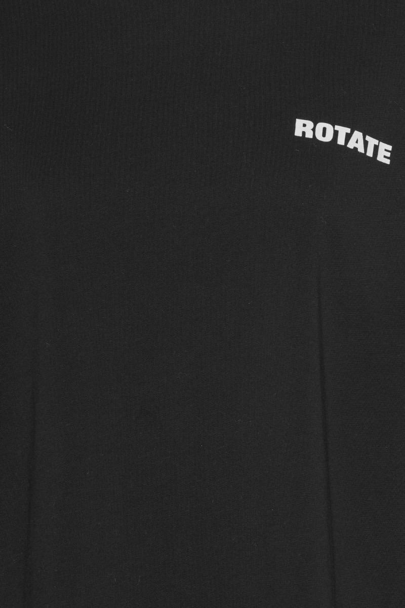 Rotate Birger Christensen Jersey Oversized T-shirt Black