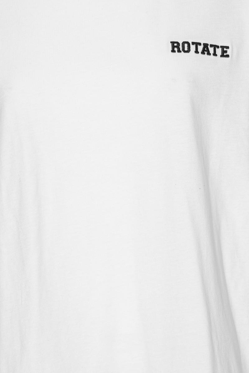 Rotate Birger Christensen Jersey Oversized T-shirt Bright White