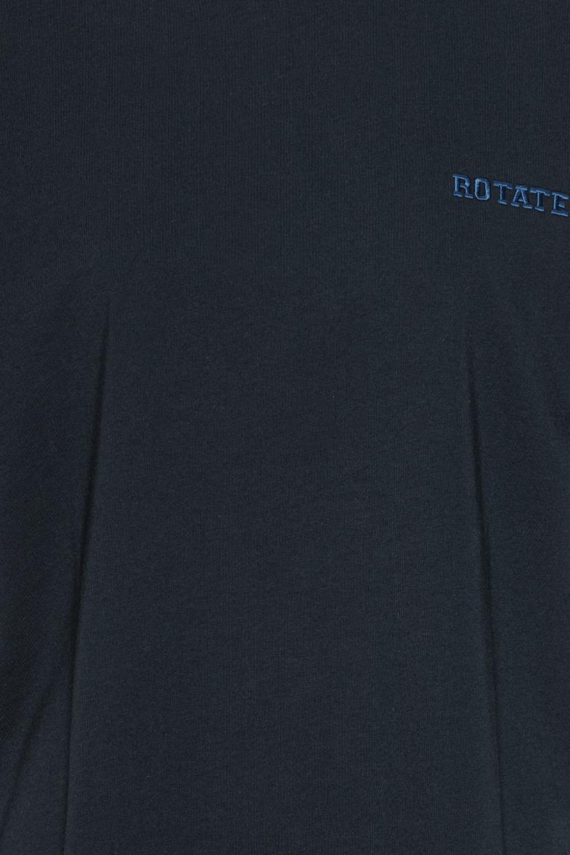 Rotate Birger Christensen Jersey Oversized T-shirt Dark Blue