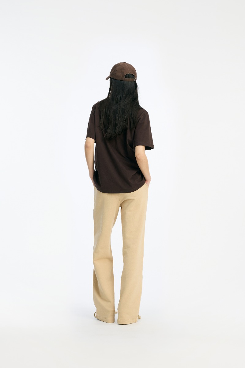 Rotate Birger Christensen Jersey Oversized T-shirt Dark Brown