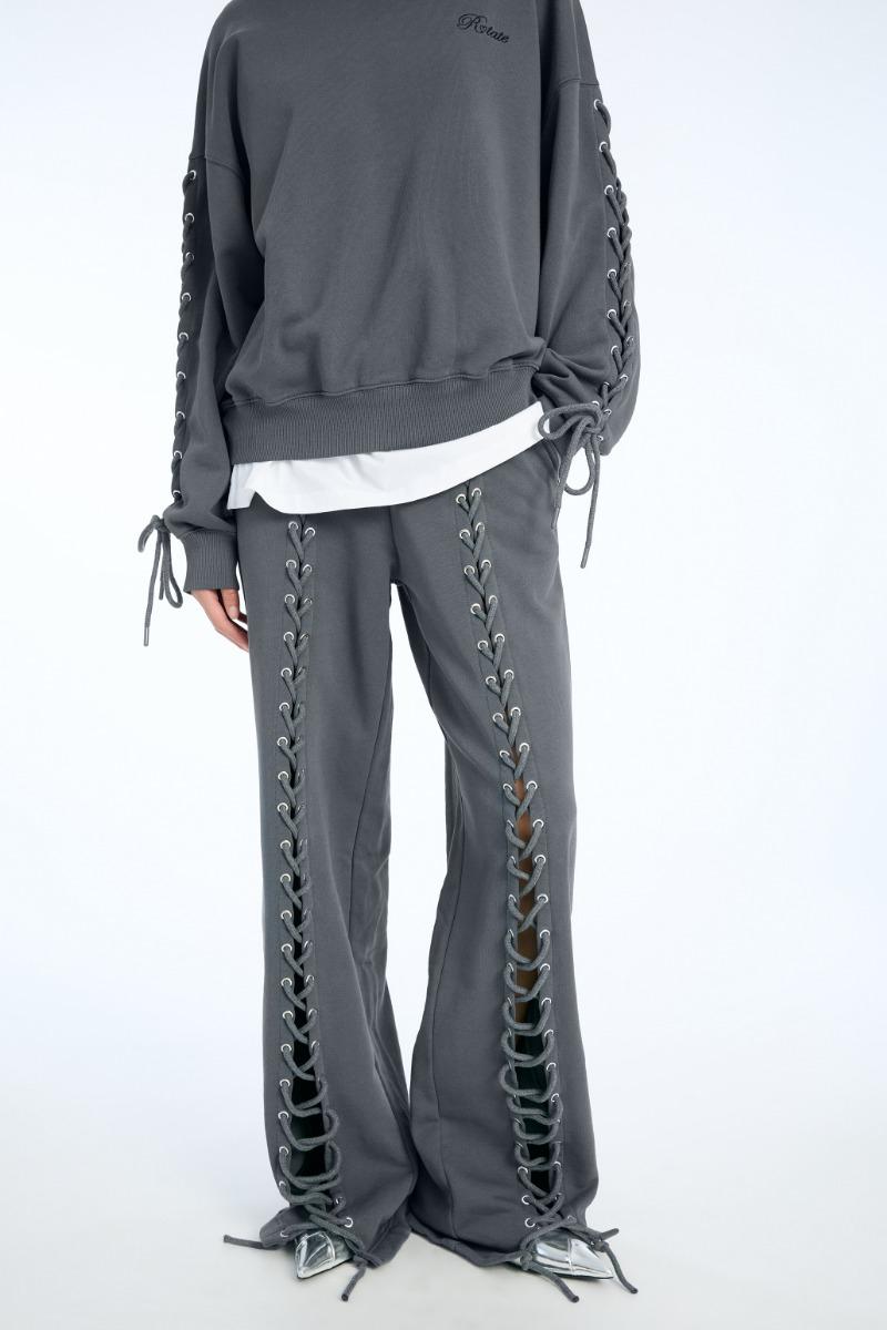 Rotate Birger Christensen Lacing Sweatpants Dark Grey