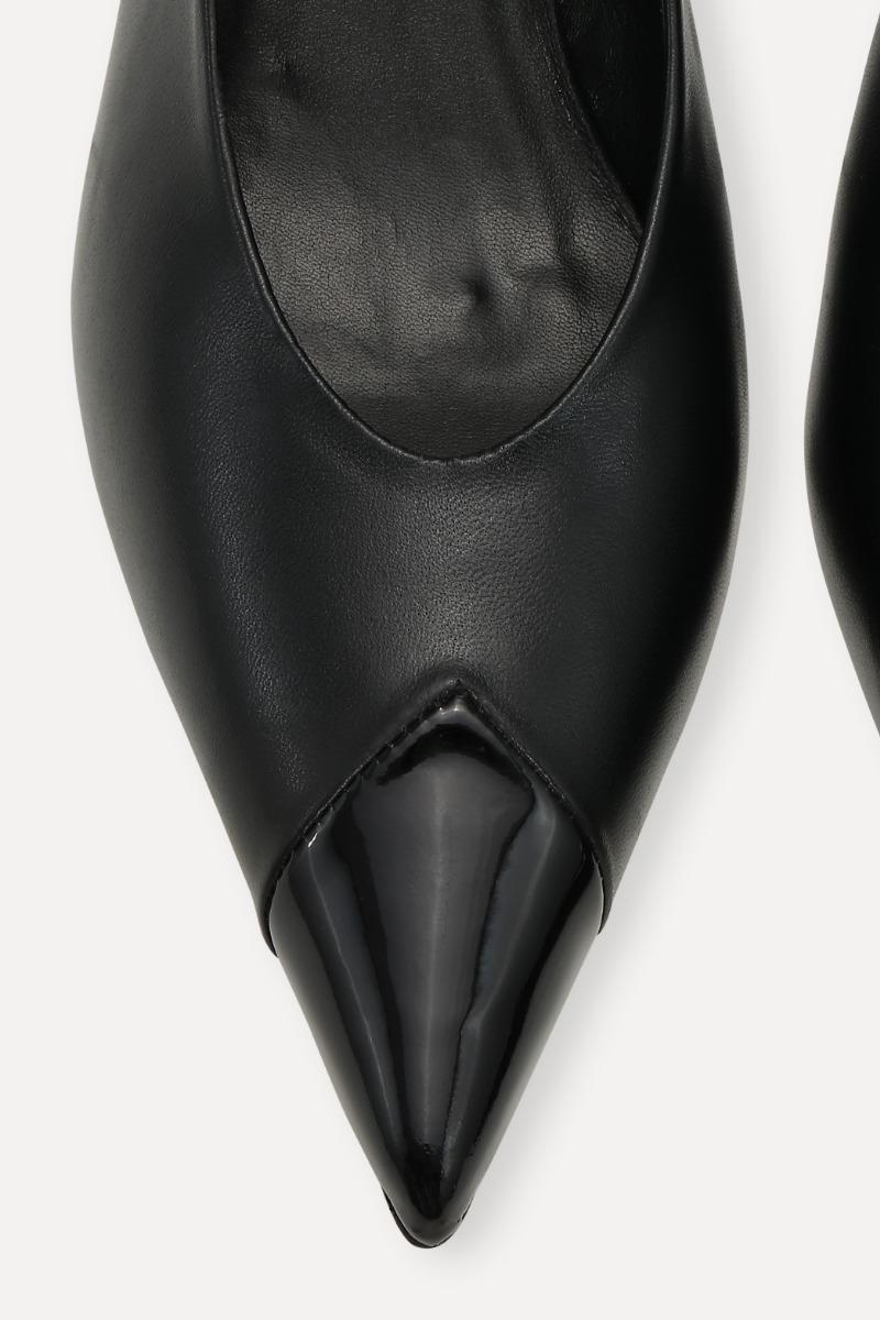 Rotate Birger Christensen Leather Slingback Pump Black